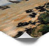 Poster Monet - La plage de Honfleur (Coin)