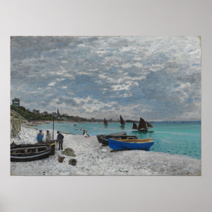 Poster Monet - La Plage De Sainte Adresse