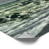 Poster Monet - La pointe de la Hève à marée basse (Coin)