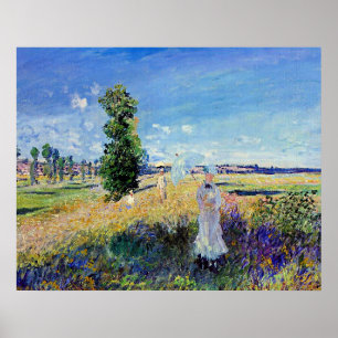 Poster Monet - La Promenade, peinture célèbre,
