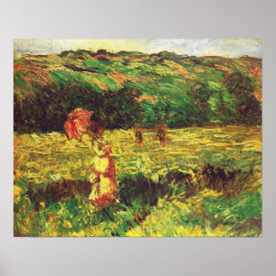 Poster Monet - La Promenade près de Limetz 1887