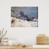 Poster Monet - La route devant la ferme Saint-Siméon, (Cuisine)
