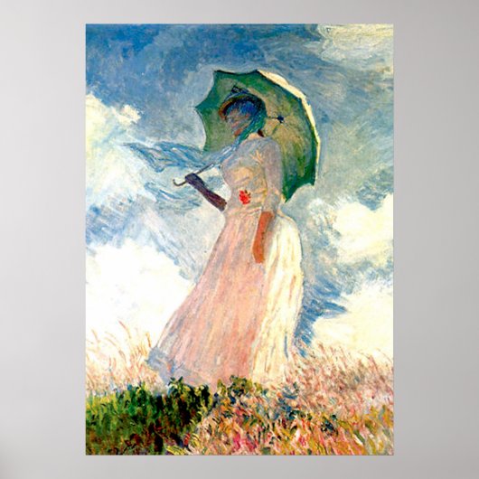 Poster Monet Lady avec Parasol (Devant)