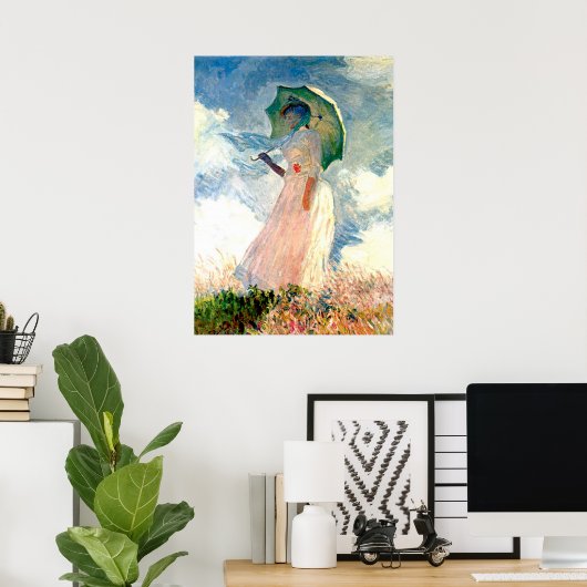 Poster Monet Lady avec Parasol (Bureau à domicile)