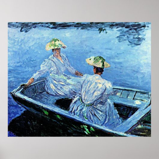 Poster Monet - Le Bateau Blue Row (Devant)