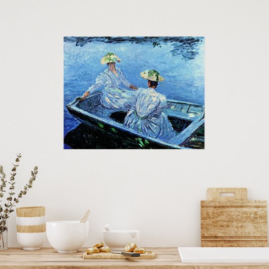 Poster Monet - Le Bateau Blue Row (Cuisine)