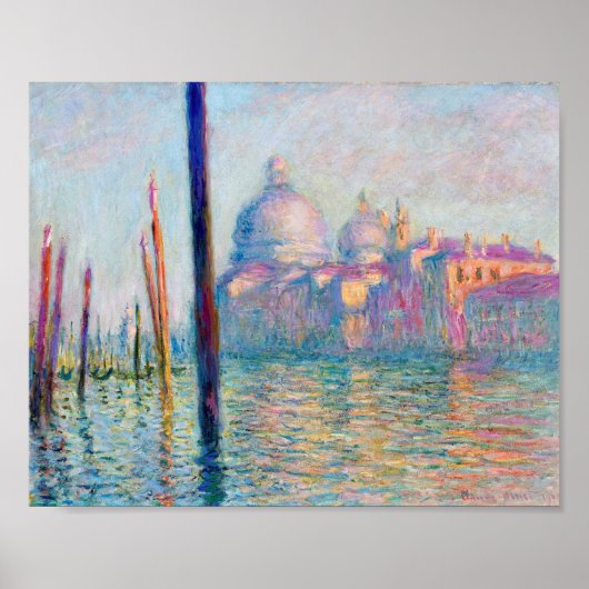 Poster Monet Le Grand Canal Impressionniste Gens Célèbres (Devant)
