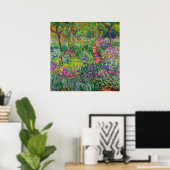 Poster Monet "Le jardin d'Iris à Giverny" (Bureau à domicile)