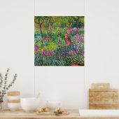 Poster Monet "Le jardin d'Iris à Giverny" (Cuisine)