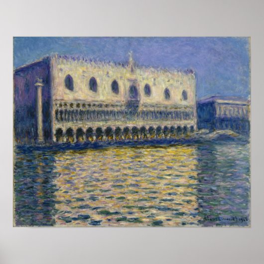 Poster Monet - Le Palais des Doges (Le Palais Ducal) (Devant)