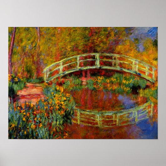 Poster Monet - Le pont japonais (Devant)