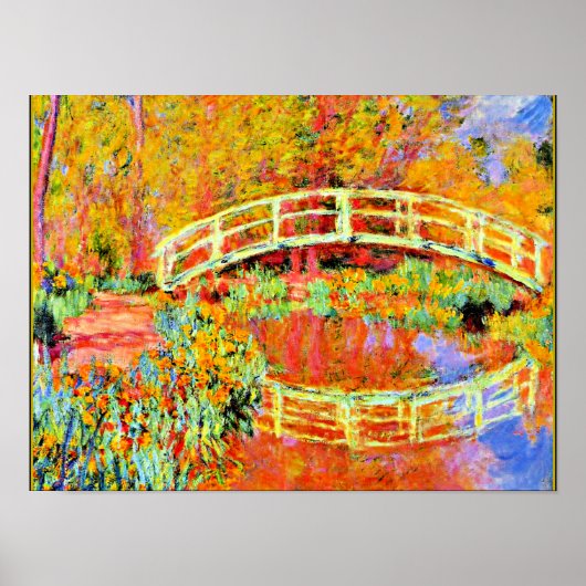 Poster Monet - Le pont japonais à Giverny (Devant)