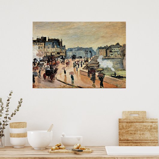 Poster Monet - Le Pont Neuf, (Cuisine)