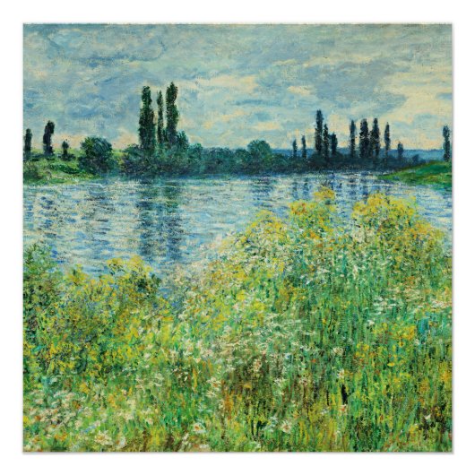 Poster Monet - Les bords de Seine à Vetheuil (Devant)