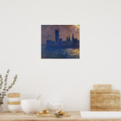 Poster Monet - Les Chambres du Parlement Effet de Soleil (Cuisine)