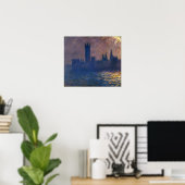 Poster Monet - Les Chambres du Parlement Effet de Soleil (Bureau à domicile)