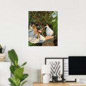 Poster Monet - Les femmes dans le jardin (Bureau à domicile)