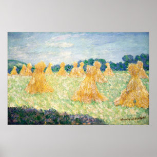Poster Monet - Les Jeunes Dames De Giverny Effet Soleil