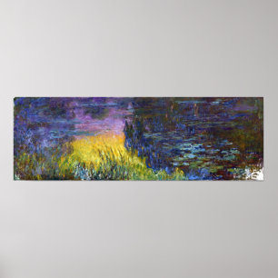 Poster Monet - Les Nymphéas Coucher de Soleil