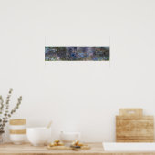 Poster Monet - Les Reflets d'Arbres de Nymphéas (Cuisine)