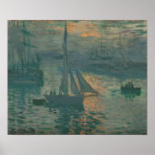 Poster Monet - Lever du soleil (Marine) (Devant)
