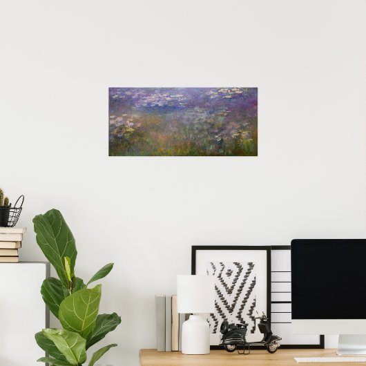 Poster Monet - Lys d'eau (Bureau à domicile)