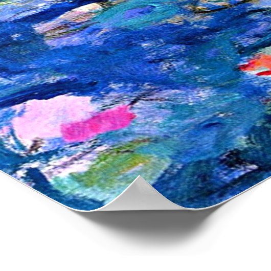 Poster Monet : Lys d'eau 1919 (Coin)