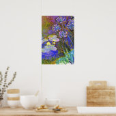 Poster Monet - Lys d'eau et Agapanthus (Cuisine)