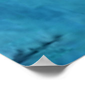 Poster Monet - Lys d'Eau, Turquoise, (Coin)