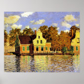Poster Monet - Maisons sur la rivière Zaan à Zaandam, (Devant)