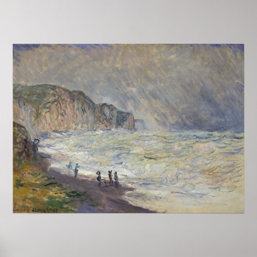 Poster Monet - Mer Lourde À Pourville (Devant)