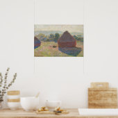 Poster Monet - Meules à midi (Cuisine)