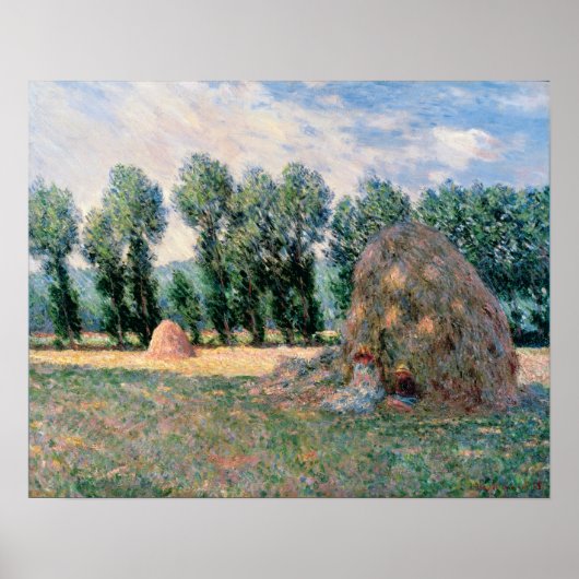 Poster Monet - Meules de foin (Devant)