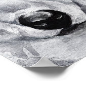 Poster Monet Morning Seine et Grey Wolf (Coin)