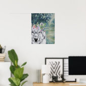 Poster Monet Morning Seine et Grey Wolf (Bureau à domicile)