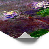 Poster Monet - Nappes d'eau, les nuages (Coin)