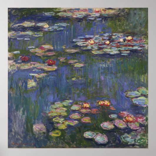 Poster Monet - Nymphéas (Devant)