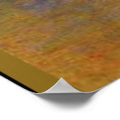 Poster Monet - Nymphes d'eau (jaune), peinture populaire (Coin)