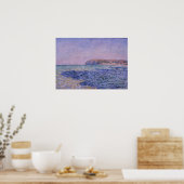 Poster Monet - Ombres Sur La Mer Les Falaises De Pourvill (Cuisine)