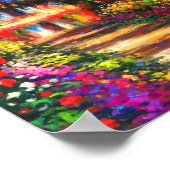 Poster Monet Pathway dans le jardin de Monet à Giverny (Coin)