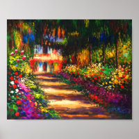 Monet Pathway dans le jardin de Monet à Giverny