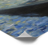 Poster Monet Peinture sur son Studio Boat par Manet (Coin)