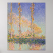 Poster Monet - peupliers (Devant)
