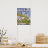 Poster Monet - Peupliers au soleil (Cuisine)