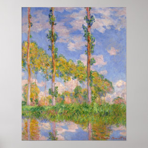 Poster Monet - Peupliers au soleil