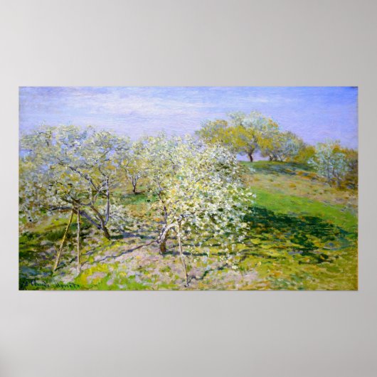 Poster Monet - Pommiers En Fleur 1873 (Devant)