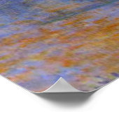Poster Monet - pont Waterloo, soleil dans le brouillard (Coin)
