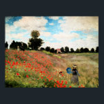 Poster Monet - Poppies sauvages près d'Argenteuil, art<br><div class="desc">Poppies sauvages près d'Argenteuil,  peinture d'art de Claude Monet,  1873</div>
