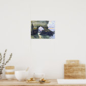 Poster Monet - Port d'Montant Etretat, belle peinture (Cuisine)