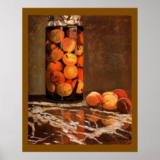 Poster Monet - Pot de Pêches (Devant)